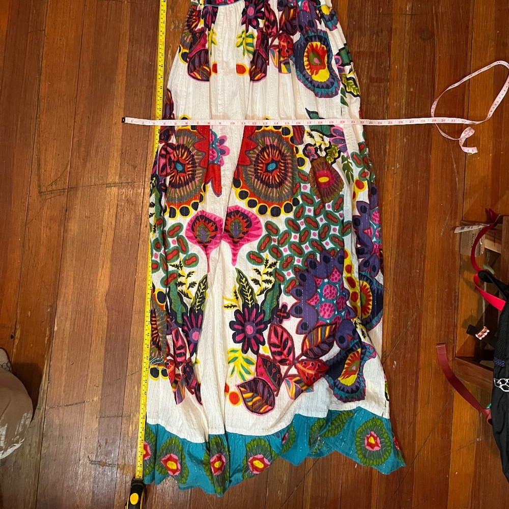 Rare DESIGUAL Mapuche Colorful Boho Strappy Floral Maxi Sundress-MEDIUM/SZ 40 - Picture 14 of 14